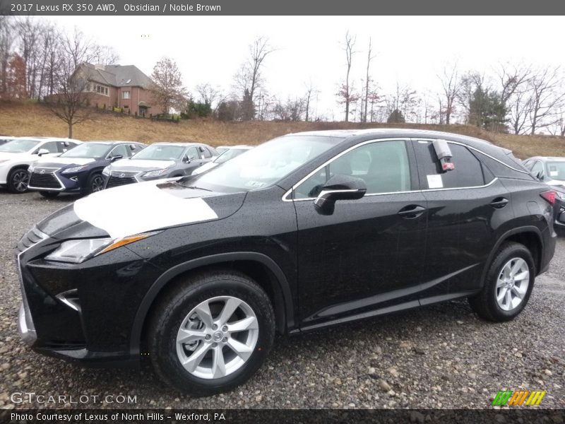 Obsidian / Noble Brown 2017 Lexus RX 350 AWD