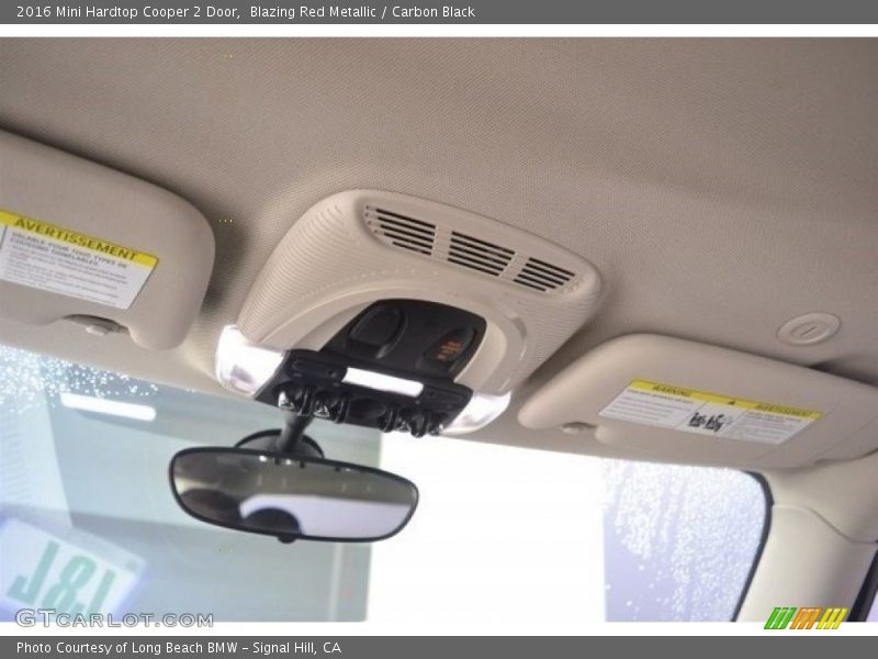 Blazing Red Metallic / Carbon Black 2016 Mini Hardtop Cooper 2 Door