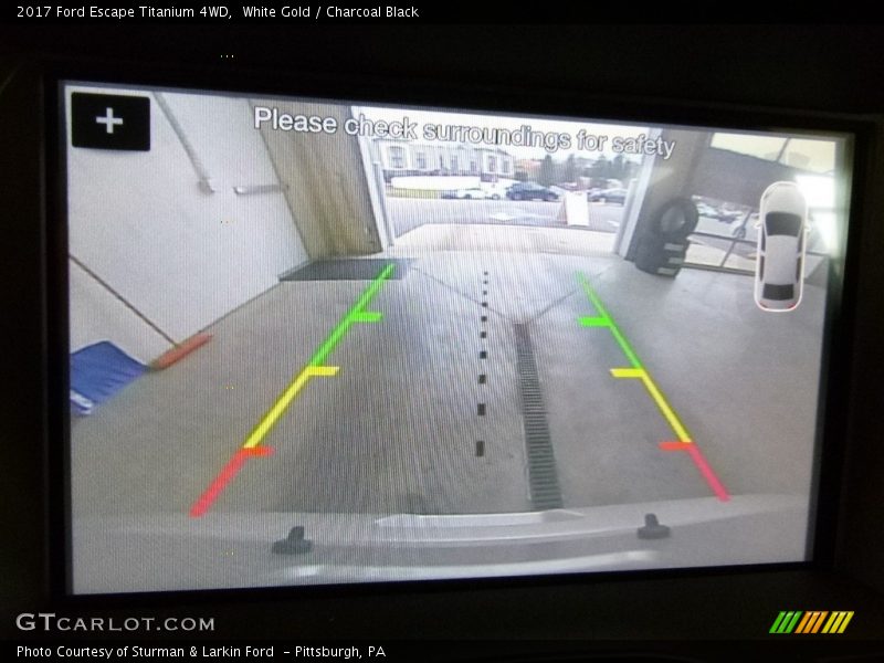 White Gold / Charcoal Black 2017 Ford Escape Titanium 4WD