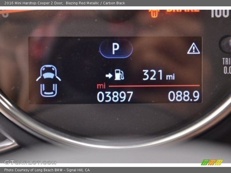 Blazing Red Metallic / Carbon Black 2016 Mini Hardtop Cooper 2 Door