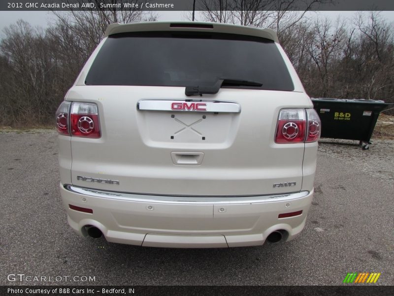 Summit White / Cashmere 2012 GMC Acadia Denali AWD