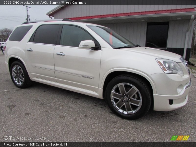 Summit White / Cashmere 2012 GMC Acadia Denali AWD