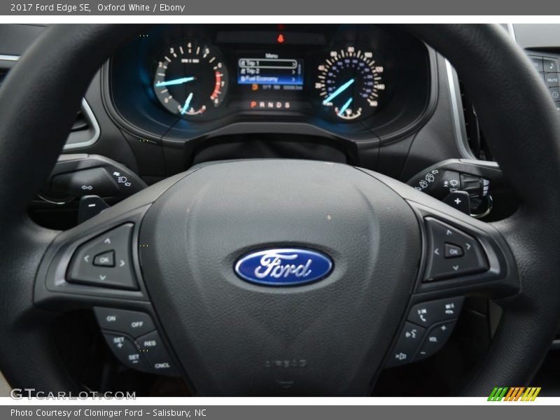 Oxford White / Ebony 2017 Ford Edge SE