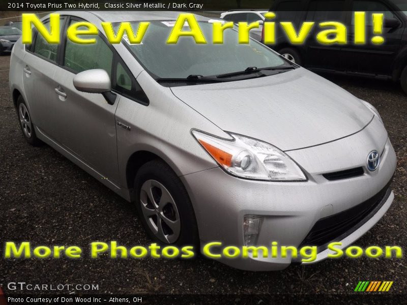 Classic Silver Metallic / Dark Gray 2014 Toyota Prius Two Hybrid