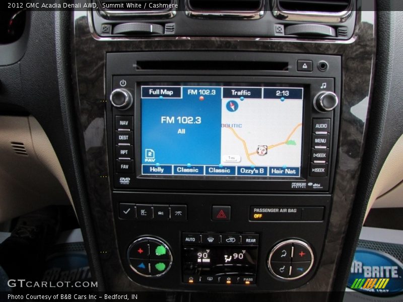 Summit White / Cashmere 2012 GMC Acadia Denali AWD
