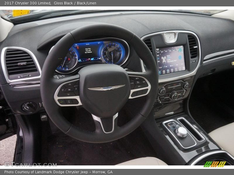 Gloss Black / Black/Linen 2017 Chrysler 300 Limited