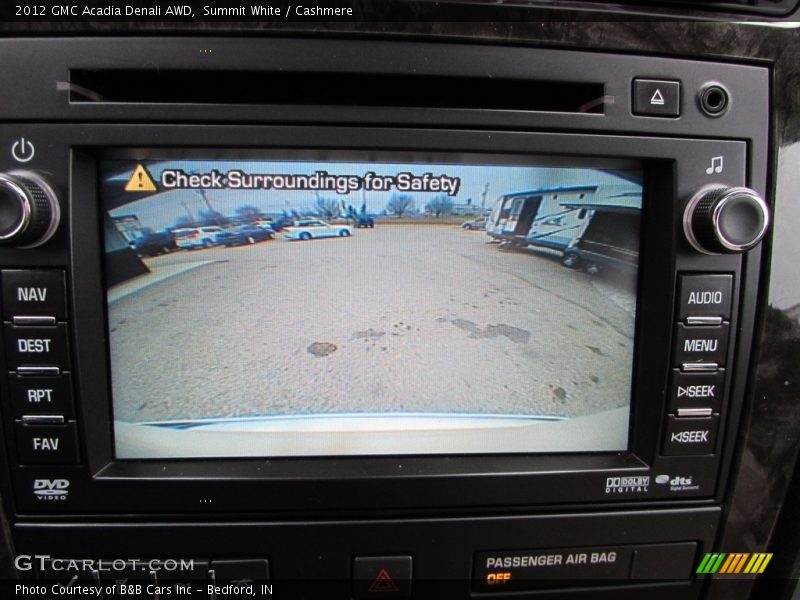 Summit White / Cashmere 2012 GMC Acadia Denali AWD