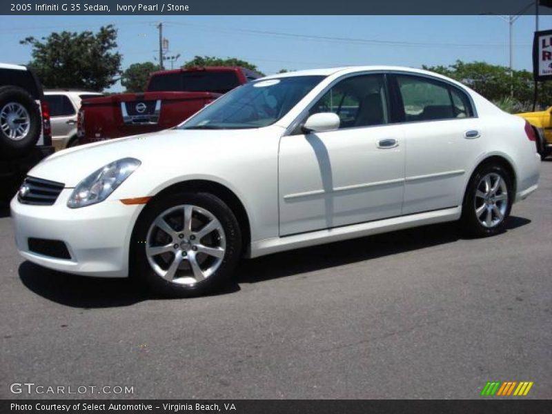 Ivory Pearl / Stone 2005 Infiniti G 35 Sedan