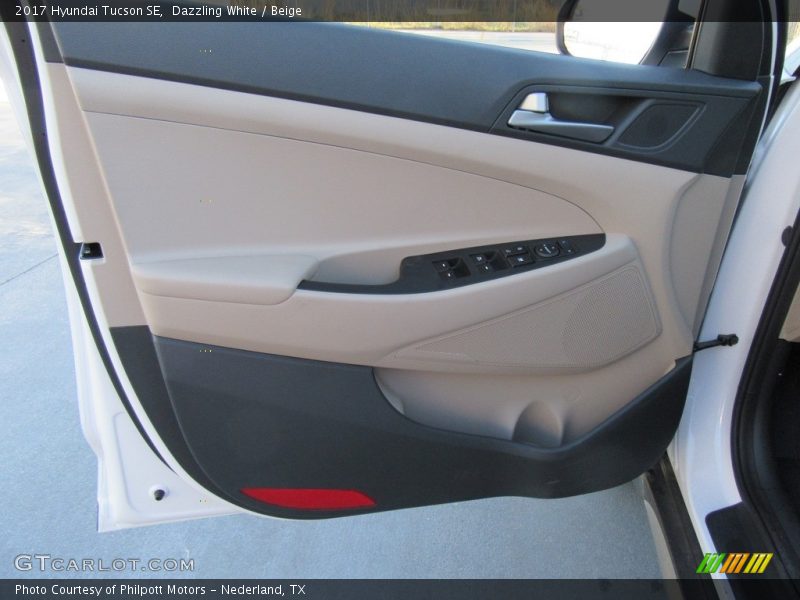 Dazzling White / Beige 2017 Hyundai Tucson SE