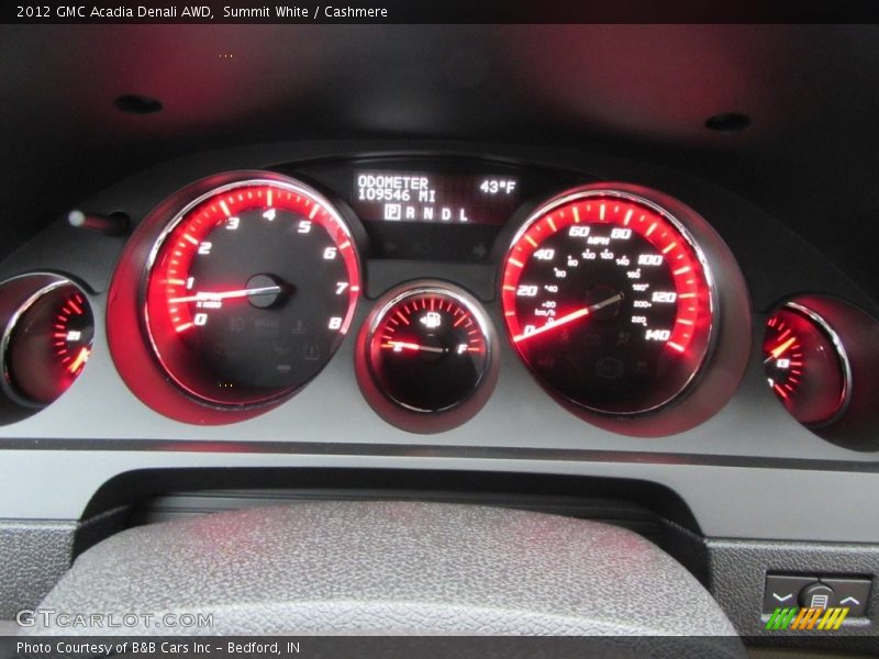 Summit White / Cashmere 2012 GMC Acadia Denali AWD