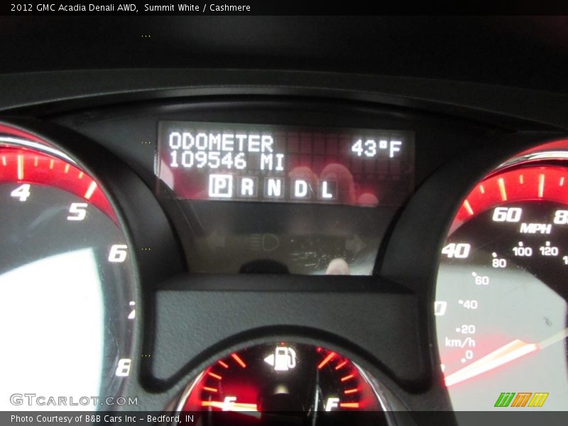 Summit White / Cashmere 2012 GMC Acadia Denali AWD