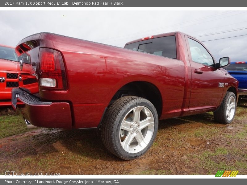 Delmonico Red Pearl / Black 2017 Ram 1500 Sport Regular Cab