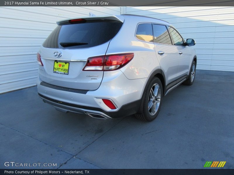 Circuit Silver / Gray 2017 Hyundai Santa Fe Limited Ultimate