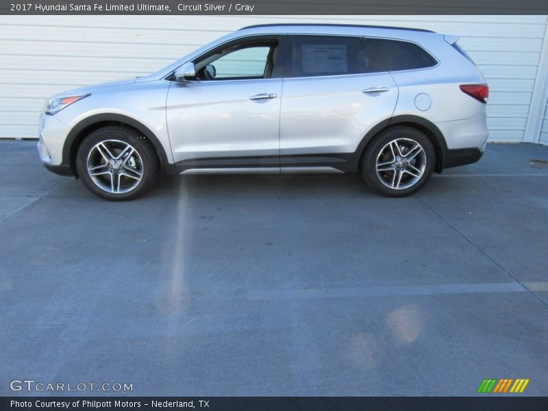 Circuit Silver / Gray 2017 Hyundai Santa Fe Limited Ultimate