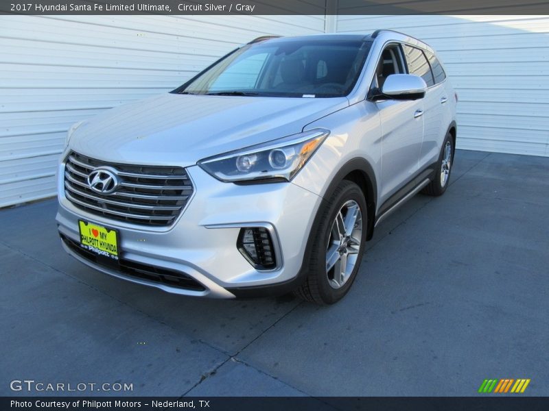 Circuit Silver / Gray 2017 Hyundai Santa Fe Limited Ultimate