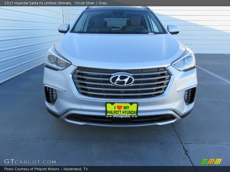 Circuit Silver / Gray 2017 Hyundai Santa Fe Limited Ultimate