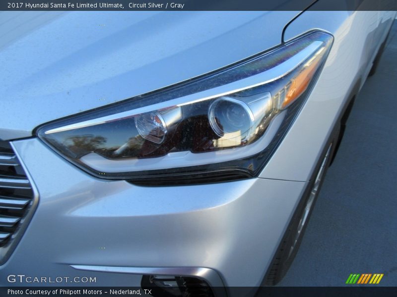 Circuit Silver / Gray 2017 Hyundai Santa Fe Limited Ultimate