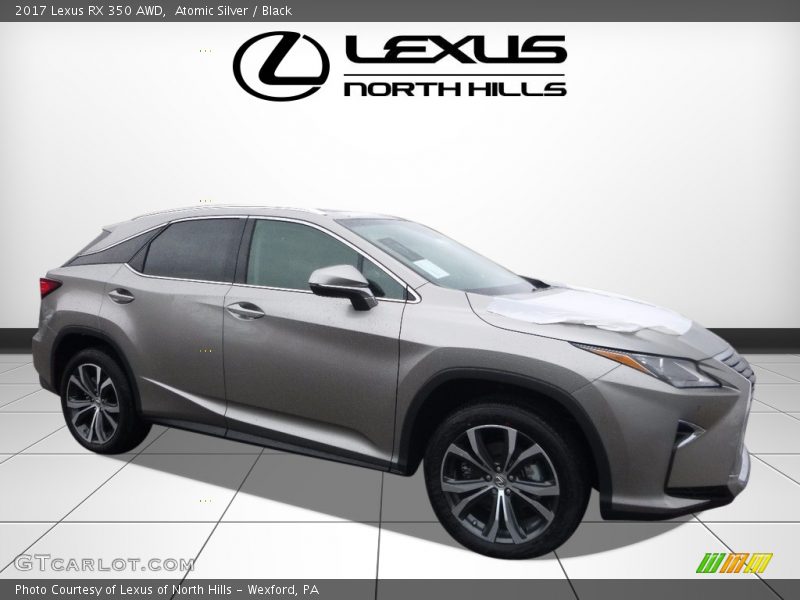 Atomic Silver / Black 2017 Lexus RX 350 AWD