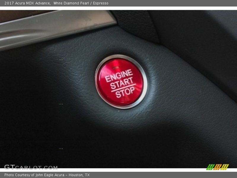 White Diamond Pearl / Espresso 2017 Acura MDX Advance