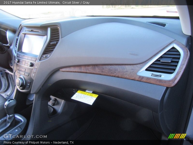 Circuit Silver / Gray 2017 Hyundai Santa Fe Limited Ultimate