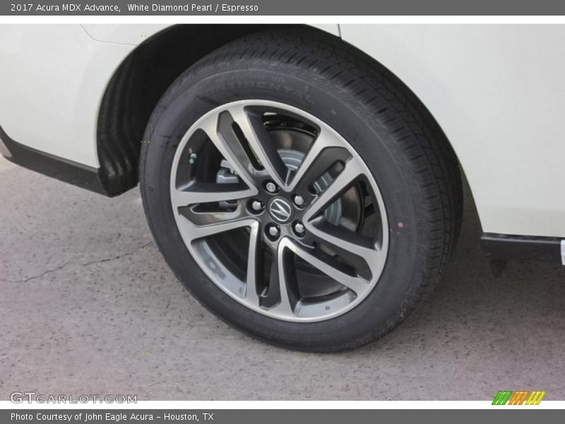White Diamond Pearl / Espresso 2017 Acura MDX Advance