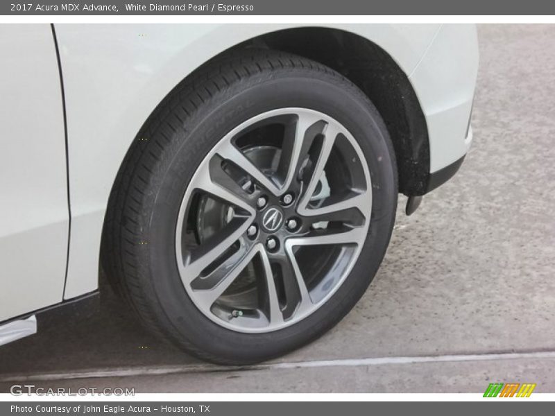 White Diamond Pearl / Espresso 2017 Acura MDX Advance