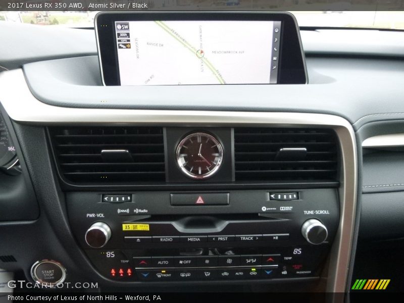 Atomic Silver / Black 2017 Lexus RX 350 AWD