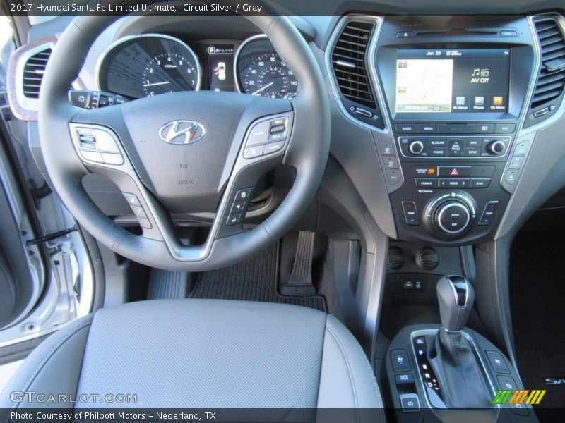 Circuit Silver / Gray 2017 Hyundai Santa Fe Limited Ultimate