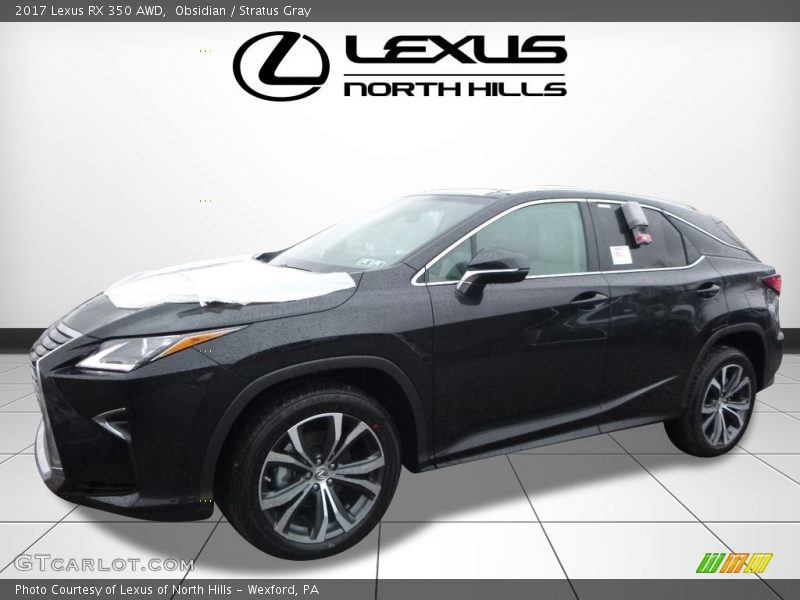 Obsidian / Stratus Gray 2017 Lexus RX 350 AWD