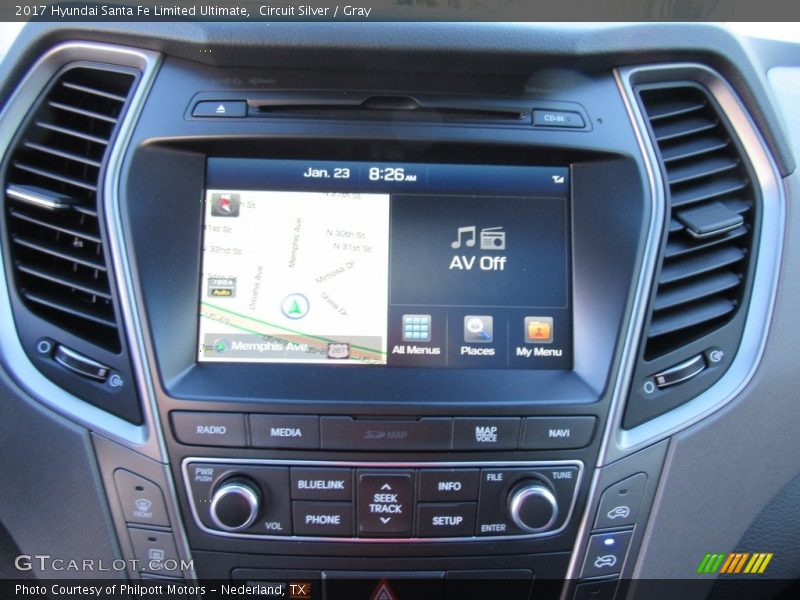 Circuit Silver / Gray 2017 Hyundai Santa Fe Limited Ultimate