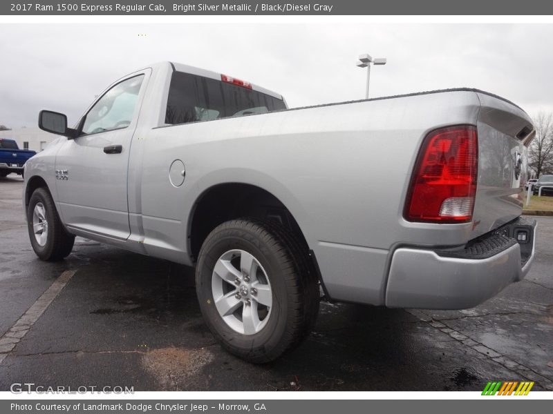 Bright Silver Metallic / Black/Diesel Gray 2017 Ram 1500 Express Regular Cab