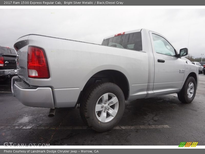 Bright Silver Metallic / Black/Diesel Gray 2017 Ram 1500 Express Regular Cab