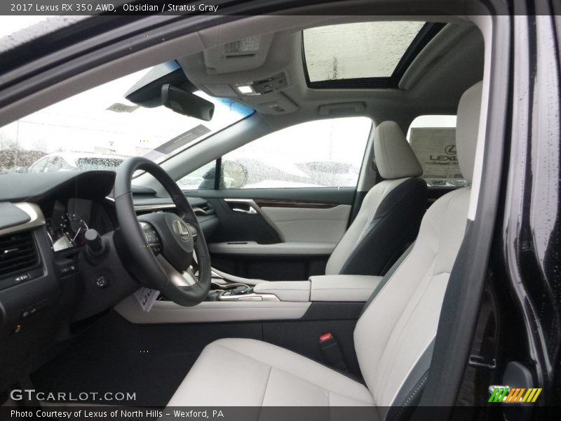Obsidian / Stratus Gray 2017 Lexus RX 350 AWD
