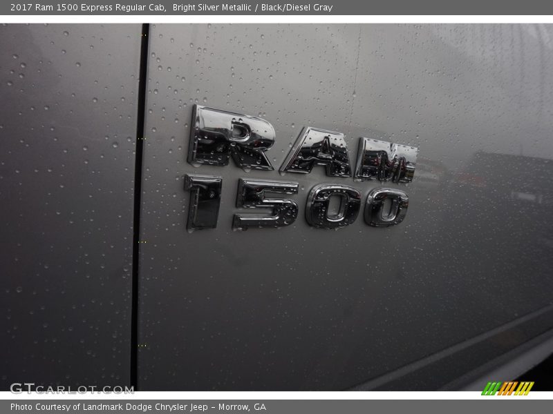 Bright Silver Metallic / Black/Diesel Gray 2017 Ram 1500 Express Regular Cab