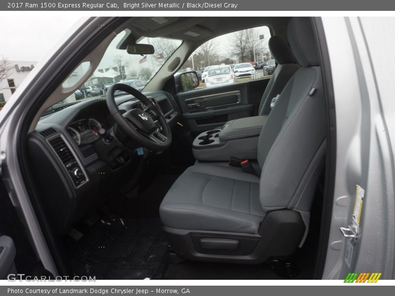 Bright Silver Metallic / Black/Diesel Gray 2017 Ram 1500 Express Regular Cab