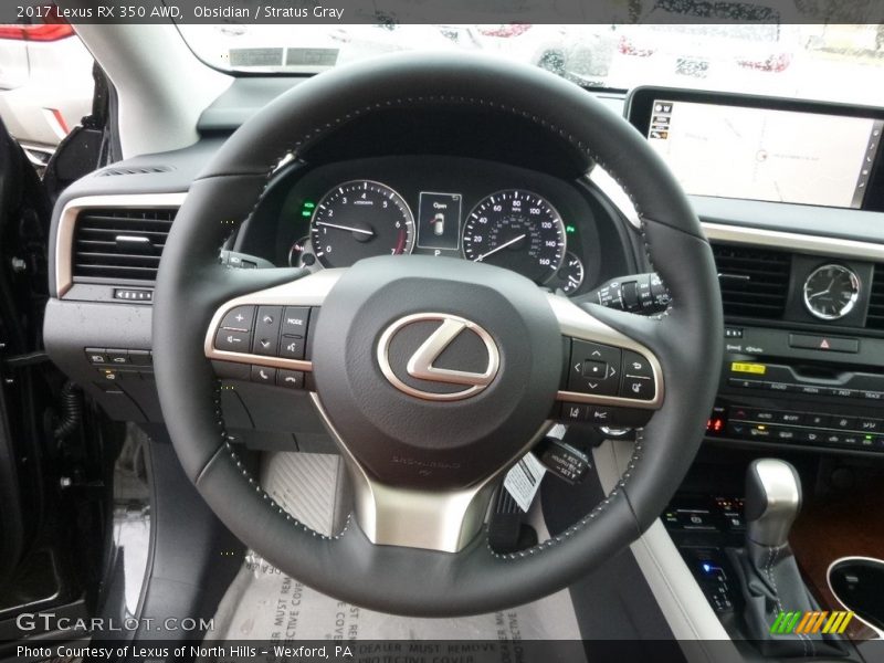 Obsidian / Stratus Gray 2017 Lexus RX 350 AWD