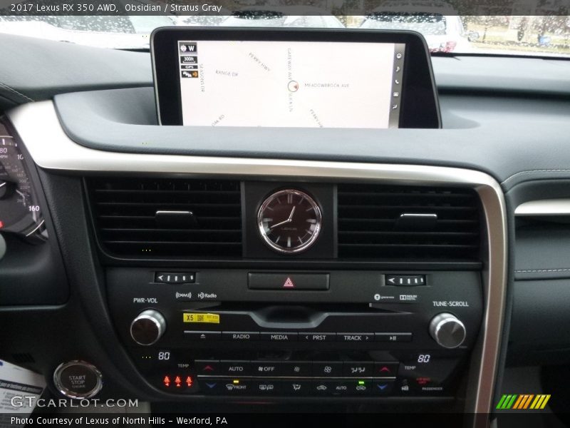 Obsidian / Stratus Gray 2017 Lexus RX 350 AWD
