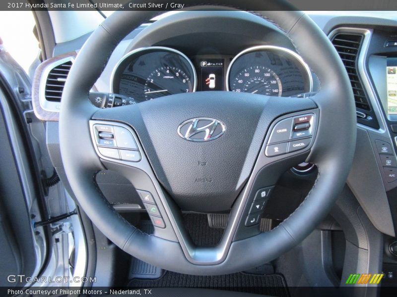 Circuit Silver / Gray 2017 Hyundai Santa Fe Limited Ultimate