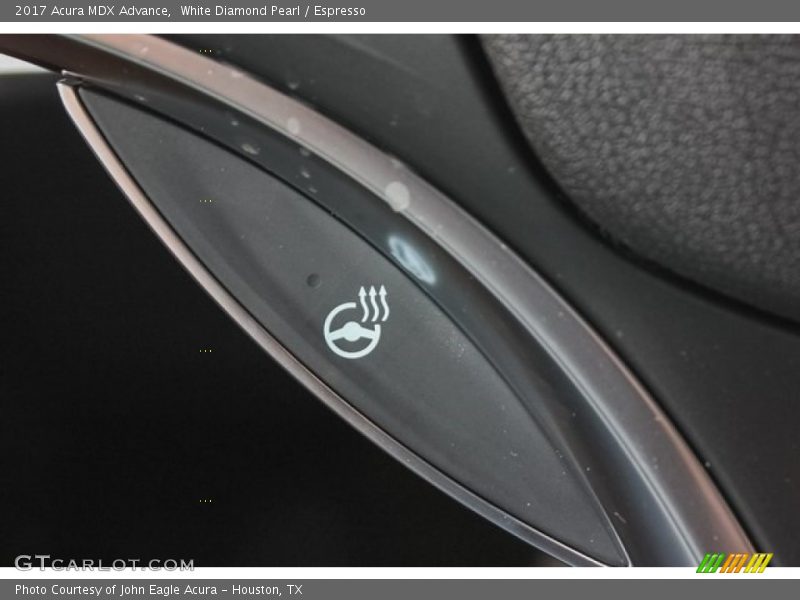 White Diamond Pearl / Espresso 2017 Acura MDX Advance