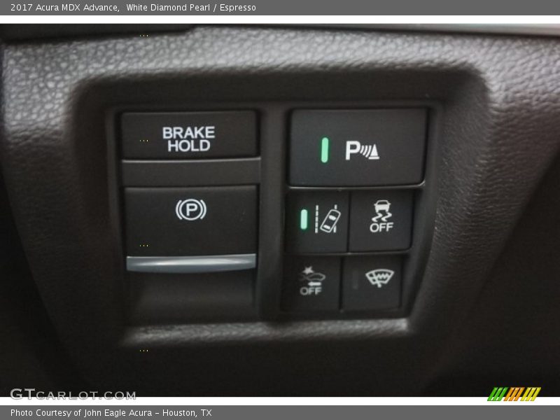 White Diamond Pearl / Espresso 2017 Acura MDX Advance