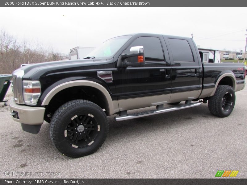 Black / Chaparral Brown 2008 Ford F350 Super Duty King Ranch Crew Cab 4x4