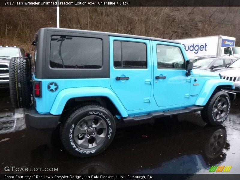 Chief Blue / Black 2017 Jeep Wrangler Unlimited Freedom Edition 4x4