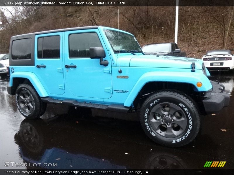 Chief Blue / Black 2017 Jeep Wrangler Unlimited Freedom Edition 4x4