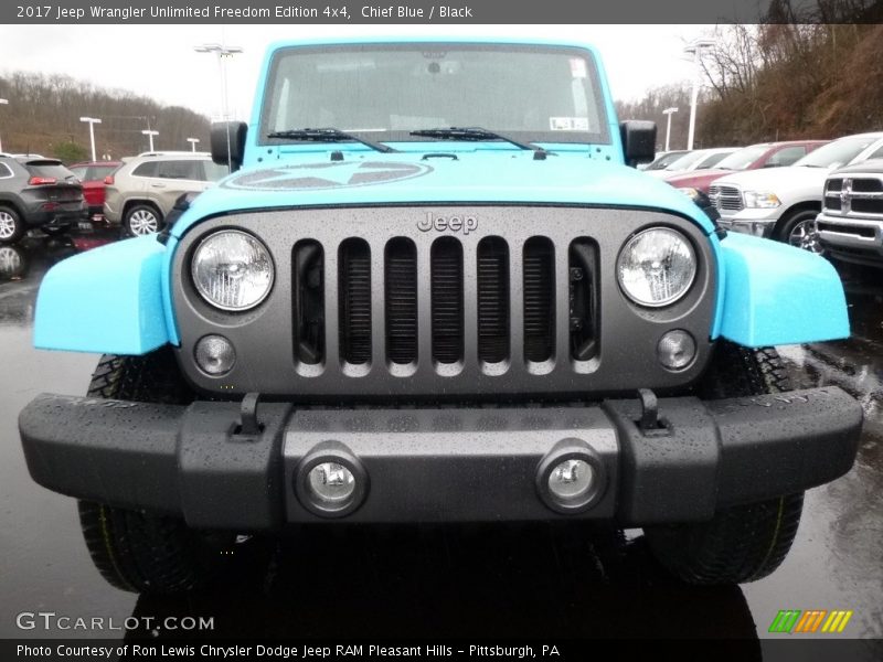Chief Blue / Black 2017 Jeep Wrangler Unlimited Freedom Edition 4x4