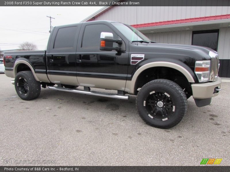 Black / Chaparral Brown 2008 Ford F350 Super Duty King Ranch Crew Cab 4x4