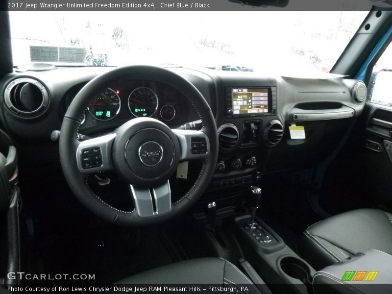 Chief Blue / Black 2017 Jeep Wrangler Unlimited Freedom Edition 4x4