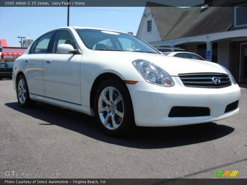 Ivory Pearl / Stone 2005 Infiniti G 35 Sedan