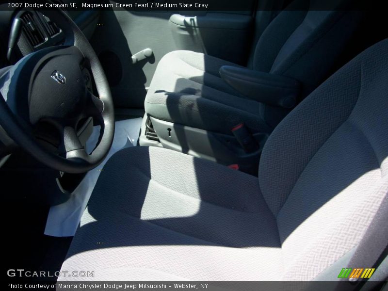 Magnesium Green Pearl / Medium Slate Gray 2007 Dodge Caravan SE