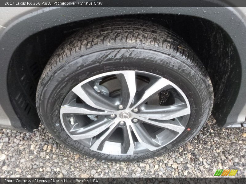 Atomic Silver / Stratus Gray 2017 Lexus RX 350 AWD