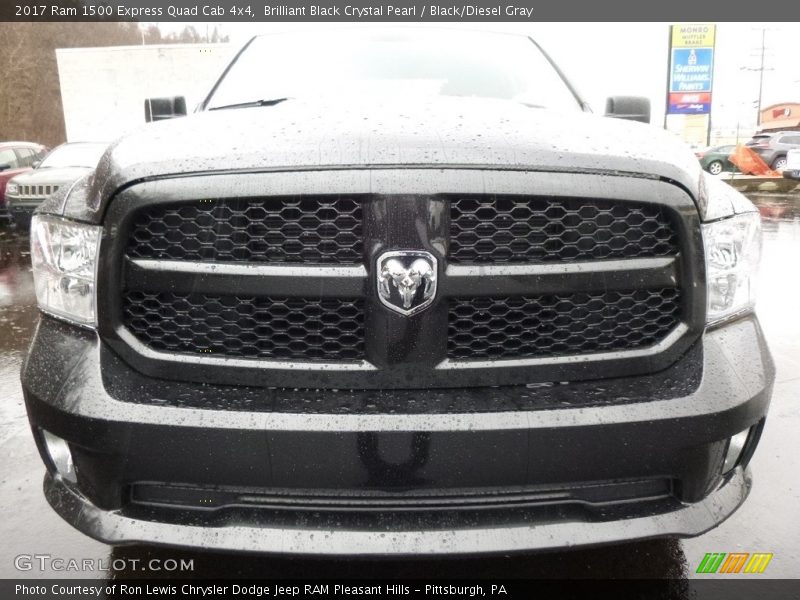 Brilliant Black Crystal Pearl / Black/Diesel Gray 2017 Ram 1500 Express Quad Cab 4x4